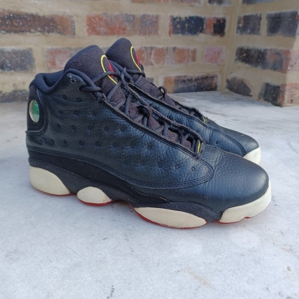 Nike Air Jordan 13 Playoff 2011 Black Leather Streetwear Sneakers Shoes